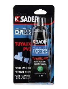 SADER COLLE TUYAUX PVC - TUBE 125 ML