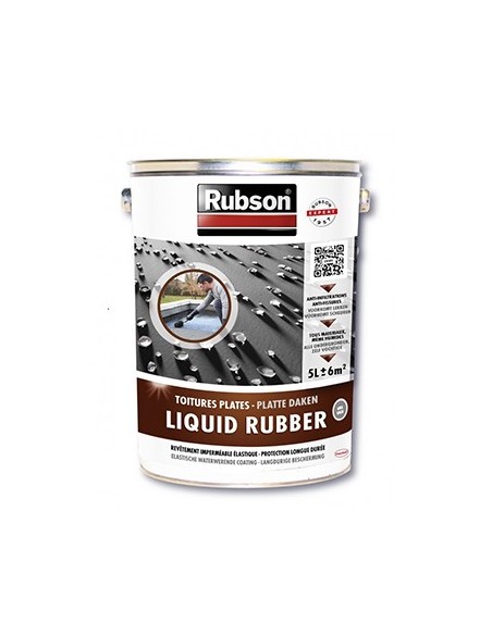 RUBSON TOITURES LIQUID RUBBER NOIR - BIDON 5 L