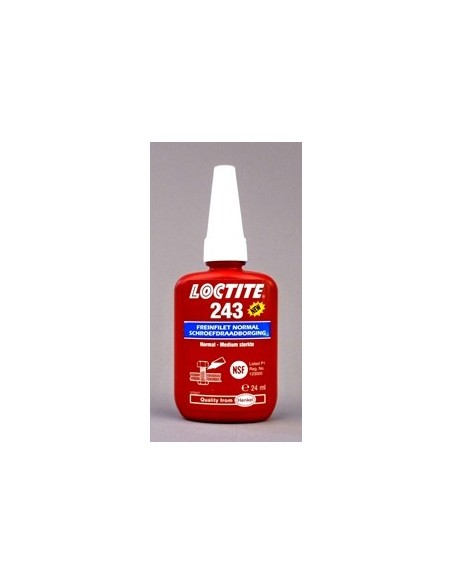 Loctite 243, Colle Freinfilet pour Freinage de filetages. Flacon 24 ml | BAG Distribution