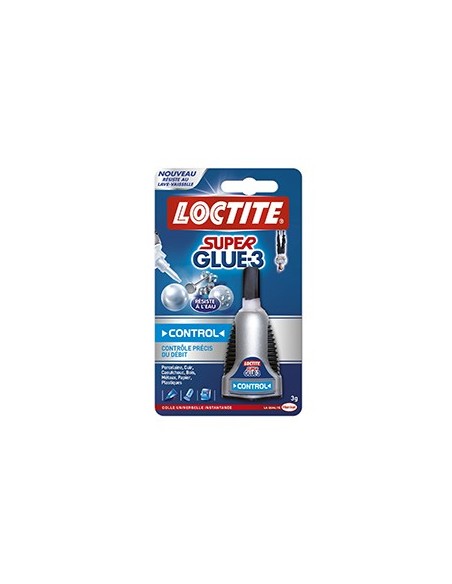 LOCTITE SUPERGLUE 3 CONTROL LIQUIDE - TUBE 3 GR