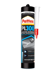 PATTEX PL100 HIGH TACK BLANC - CARTOUCHE 380 GR