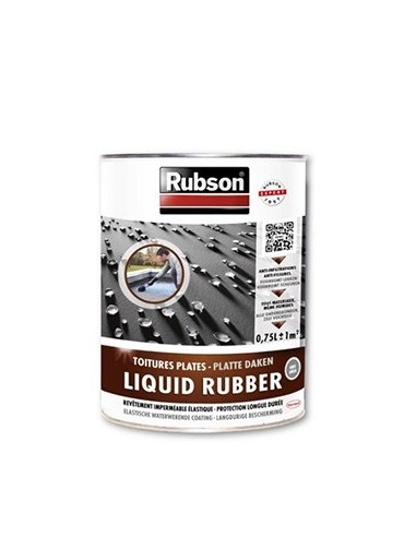 RUBSON TOITURES LIQUID RUBBER NOIR - 0,75 L