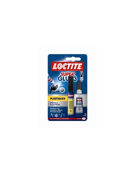LOCTITE SUPERGLUE 3 SPECIAL PLASTIQUES