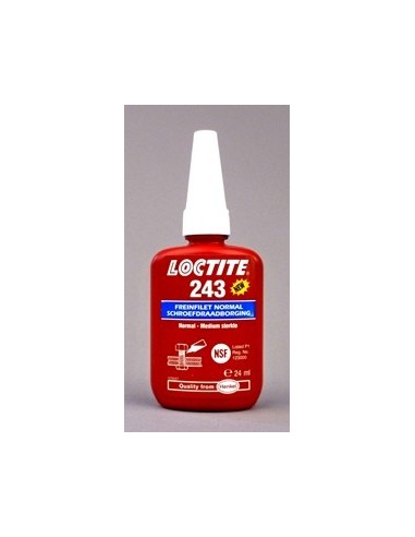 Loctite 243, Colle Freinfilet pour Freinage de filetages. Flacon 24 ml | BAG Distribution