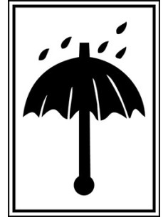 ETIQUETTE CONTRE PLUIE - 74 x 105 MM