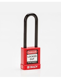 BRADY CADENAS NYLON ROUGE - ANSE 75 MM