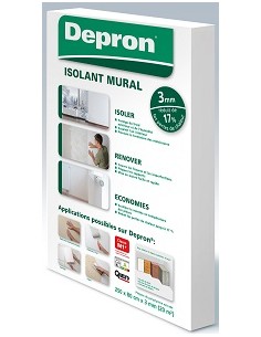 QUELYD DEPRON 100 x 100 CM EPAISSEUR 3 MM - KIT DE 20 PLAQUE