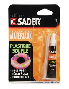 SADER COLLE PLASTIQUE SOUPLE - TUBE 12 ML