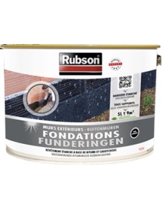 RUBSON MURS EXTERIEURS FONDATIONS NOIR - 5 L