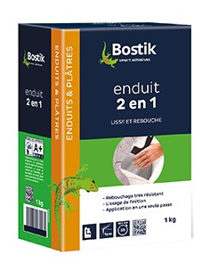 BOSTIK ENDUIT 2 EN 1 POUDRE - 1 KG
