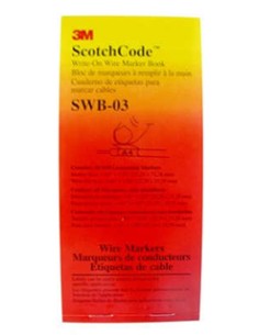 3M SWB-3 60 TAGS FOR 6 TO 15 MM WIRE 25,4 x 72,4 MM BY 5 BOOKS