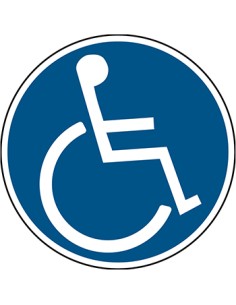 BRADY PANNEAU ACCES POUR HANDICAPES 315 MM